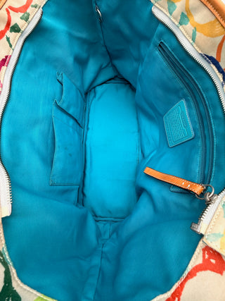 COACH Hampton Multicolor Scribble Tote