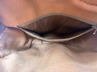 Celine Vintage Macadam Brown Round Sling