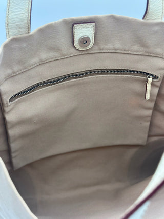 Prada Cinghiale-Trimmed Canapa Tote