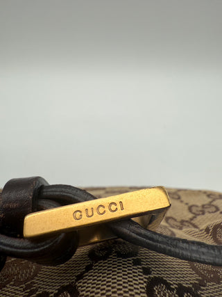 Gucci Buckle Canvas Tote