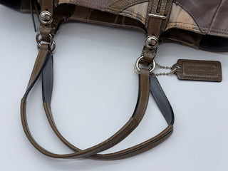 COACH Patchwork Brown Shoulder Bag