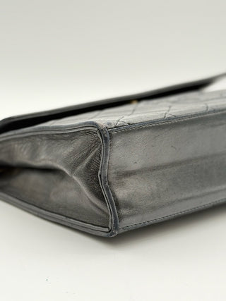 Chanel Vintage Leather Matelasse Coco Mark Tassel Chain Bag