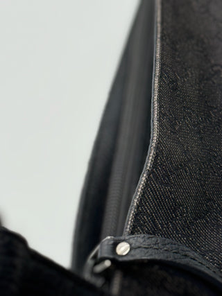 Gucci Black GG Monogram Canvas Hobo Bag