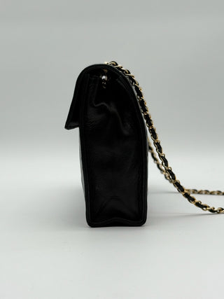 Chanel Vintage Leather Matelasse Coco Mark Tassel Chain Bag