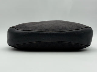 Gucci Black GG Monogram Canvas Hobo Bag