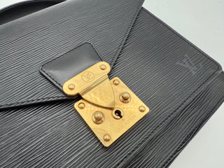 Louis Vuitton Monceau Epi Leather Black