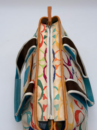 COACH Hampton Multicolor Scribble Tote