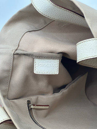 Prada Cinghiale-Trimmed Canapa Tote