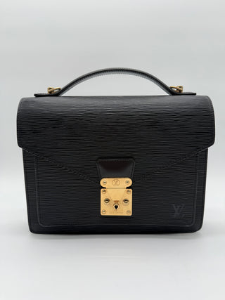 Louis Vuitton Monceau Epi Leather Black