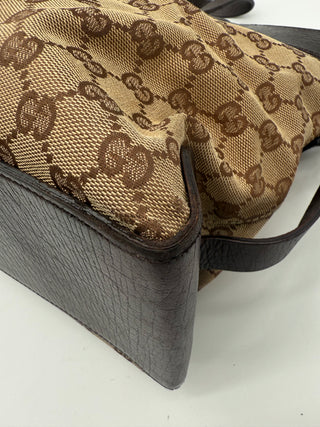 Gucci Buckle Canvas Tote