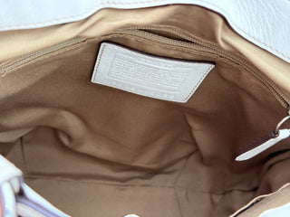 COACH Shoulder Bag Signature White