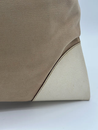 Prada Cinghiale-Trimmed Canapa Tote