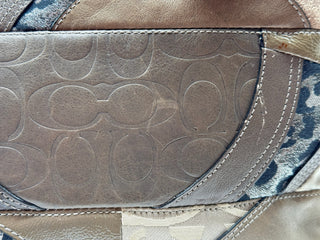 COACH Patchwork Brown Shoulder Bag