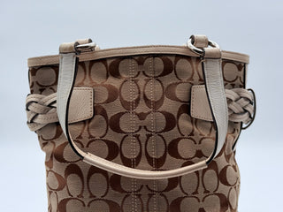 COACH Shoulder Bag Signature White