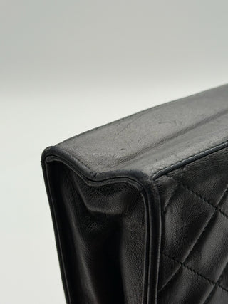 Chanel Vintage Leather Matelasse Coco Mark Tassel Chain Bag