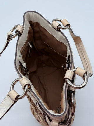 COACH Shoulder Bag Signature White