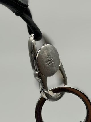 Gucci Black GG Monogram Canvas Hobo Bag