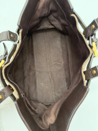 Gucci Buckle Canvas Tote