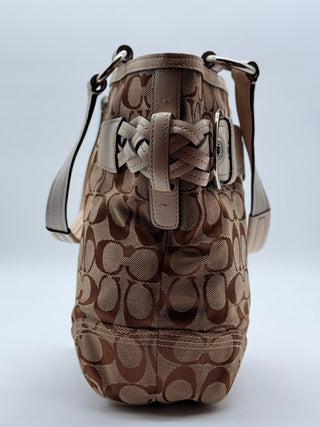 COACH Shoulder Bag Signature White