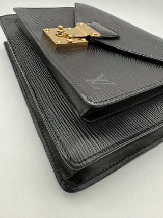 Louis Vuitton Monceau Epi Leather Black