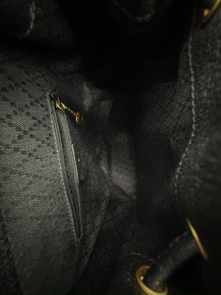 Gucci Vintage Suede Bamboo Backpack