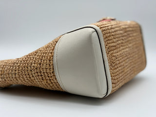 COACH Hamptons Straw Applique Tote