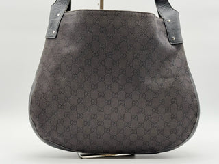 Gucci Black GG Monogram Canvas Hobo Bag
