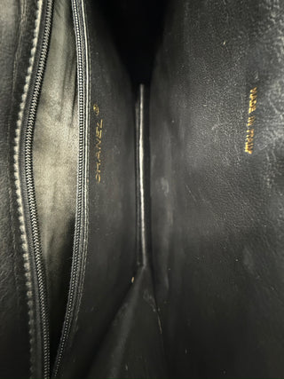 Chanel Vintage Leather Matelasse Coco Mark Tassel Chain Bag