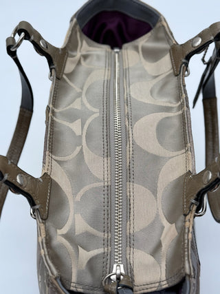 COACH Patchwork Brown Shoulder Bag