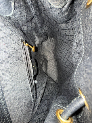 Gucci Vintage Suede Bamboo Backpack