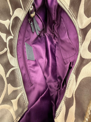 COACH Patchwork Brown Shoulder Bag