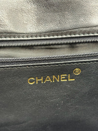 Chanel Vintage Leather Matelasse Coco Mark Tassel Chain Bag
