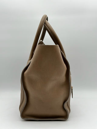 CELINE Mini Luggage Dune Handbag