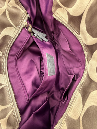 COACH Patchwork Brown Shoulder Bag