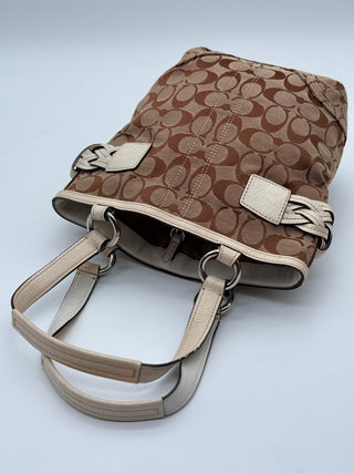 COACH Shoulder Bag Signature White