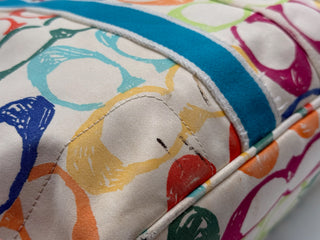 COACH Hampton Multicolor Scribble Tote