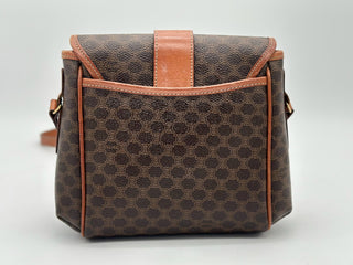 CELINE Vintage Macadam Brown Medium Crossbody