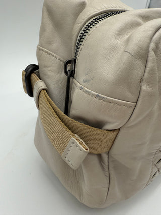 Bottega Veneta Intrecciato Leather Body Bag Ivory