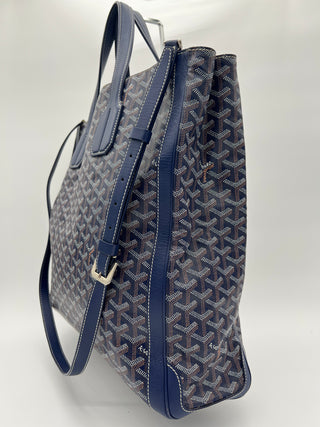 GOYARD Goyardine Voltaire 2-way Crossbody Large Blue