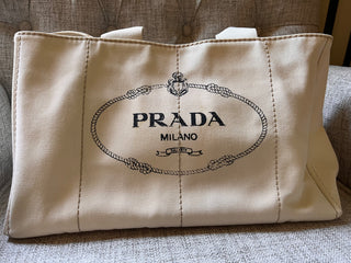PRADA Canapa Cream Large