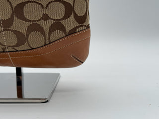 Coach Shoulder Bag Signature Brown