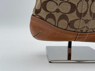 Coach Shoulder Bag Signature Brown