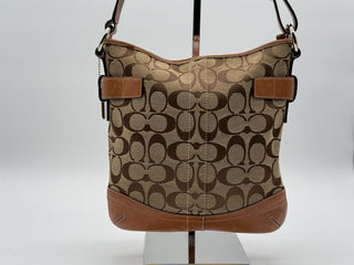 Coach Shoulder Bag Signature Brown