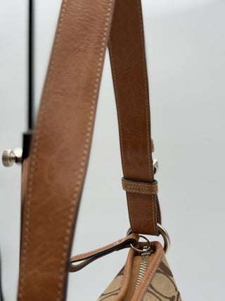 Coach Shoulder Bag Signature Brown