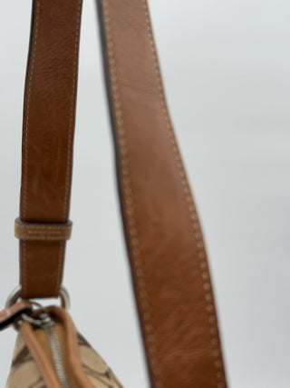 Coach Shoulder Bag Signature Brown