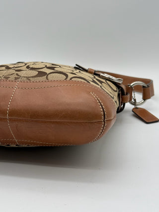 Coach Shoulder Bag Signature Brown