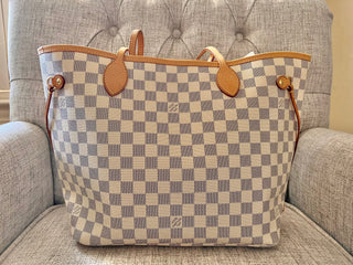 LOUIS VUITTON Neverfull Damier Azur MM