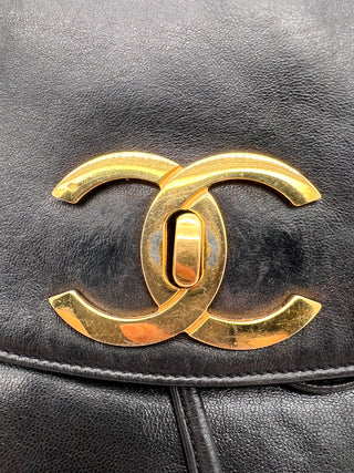 CHANEL Lambskin Backpack with Twin CC Ball Charms