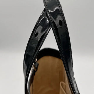 CHANEL Black Perforated Patent Leather Tote