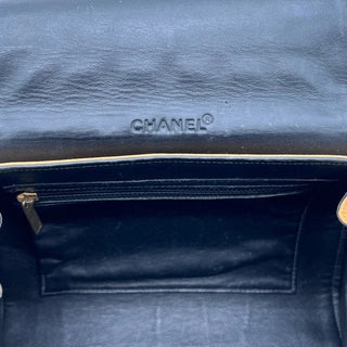 CHANEL Chocobar Accordion Lambskin Shoulder Bag